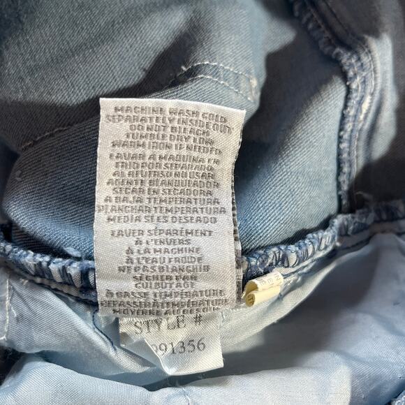 YMI Jeans Womens Size 11/30 Blue Denim High Rise Flare Side Destruction NEW - Picture 10 of 14